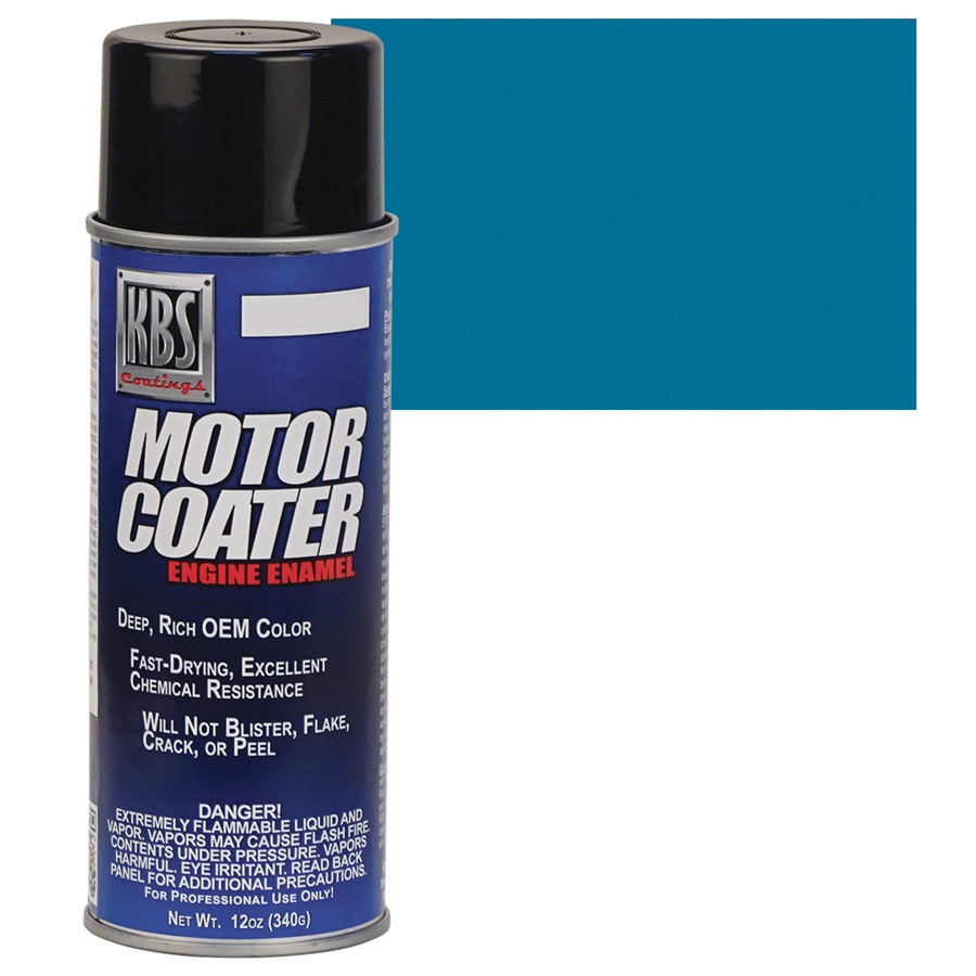 KBS Motor Coater Engine Enamel - Chrysler Blue, Aerosol